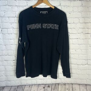 Penn State Nitany‎ Lions Football Thermal Waffle Knit Pullover Vneck size XL